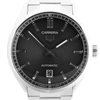 TAG Heuer Carrera Calibre 5  WBN2110 BEG0987 SS AT Watch with Black Dial