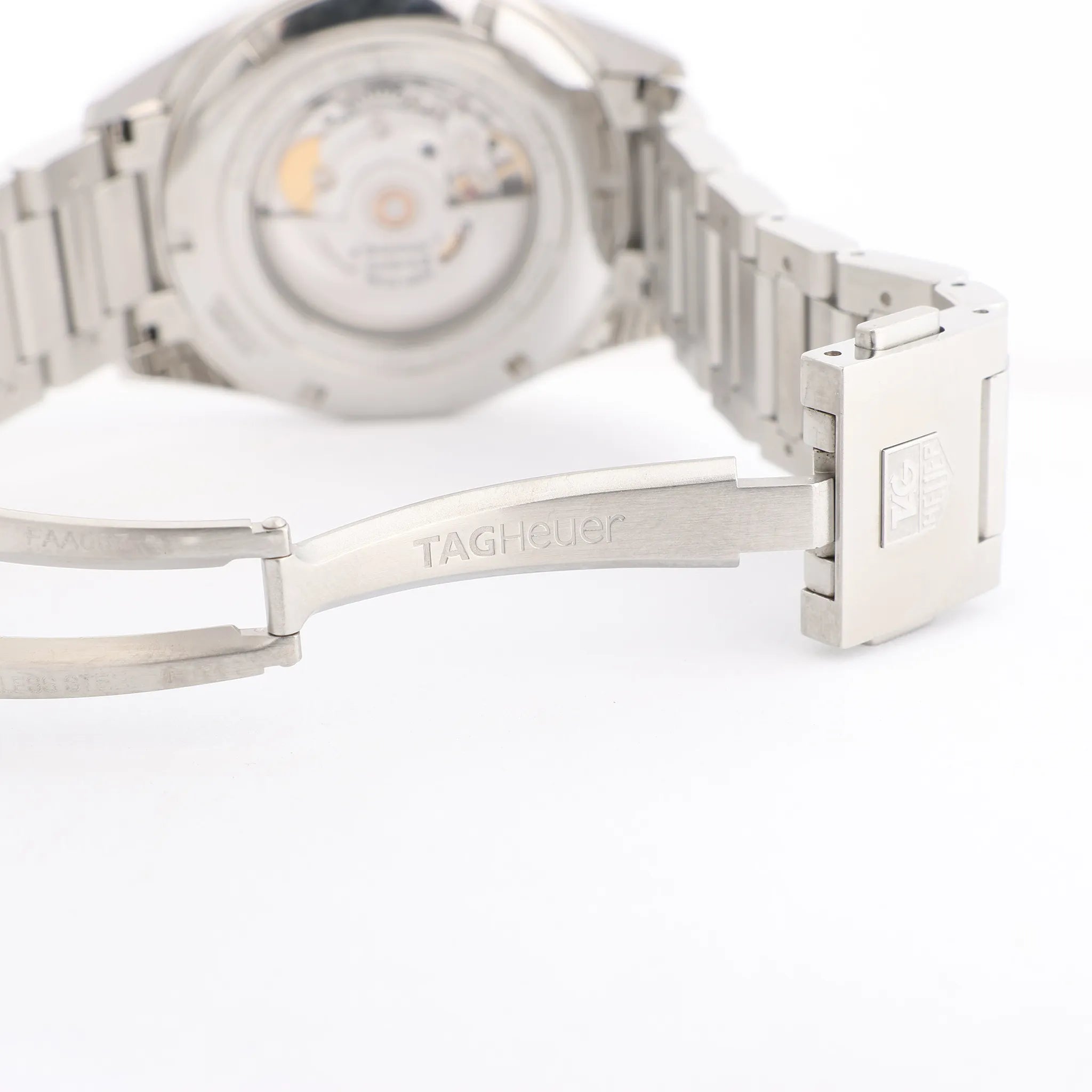 TAG Heuer Carrera Calibre 5 WAR201C-1 WMF4244 SS AT Watch with Black Dial