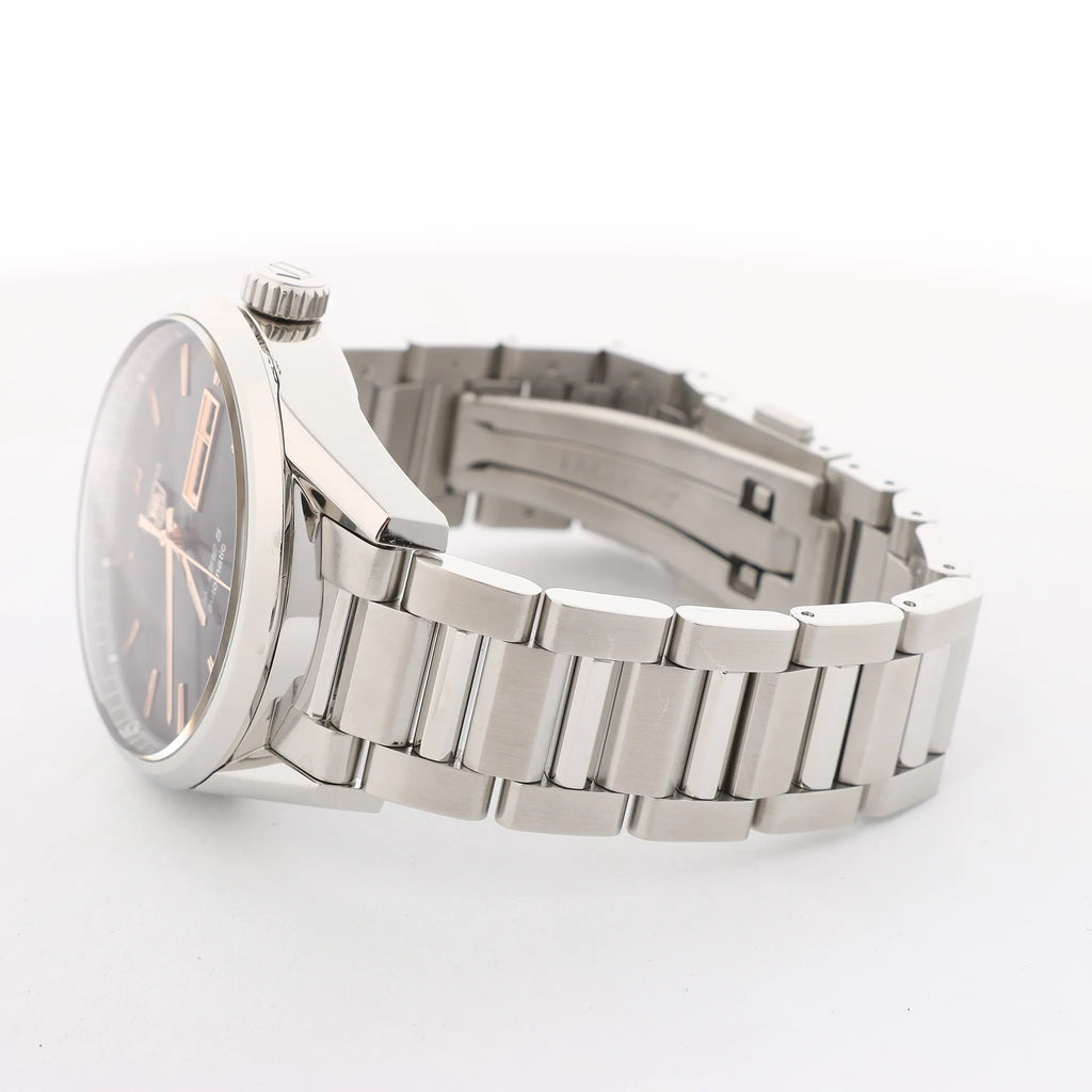 TAG Heuer Carrera Calibre 5 WAR201C-1 WMF4244 SS AT Watch with Black Dial
