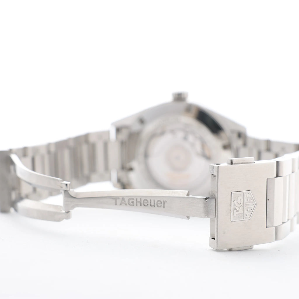 TAG Heuer Carrera Calibre 7 Twin time WAR2011.BA0723 WEC0228 SS AT Silver-Face Watch