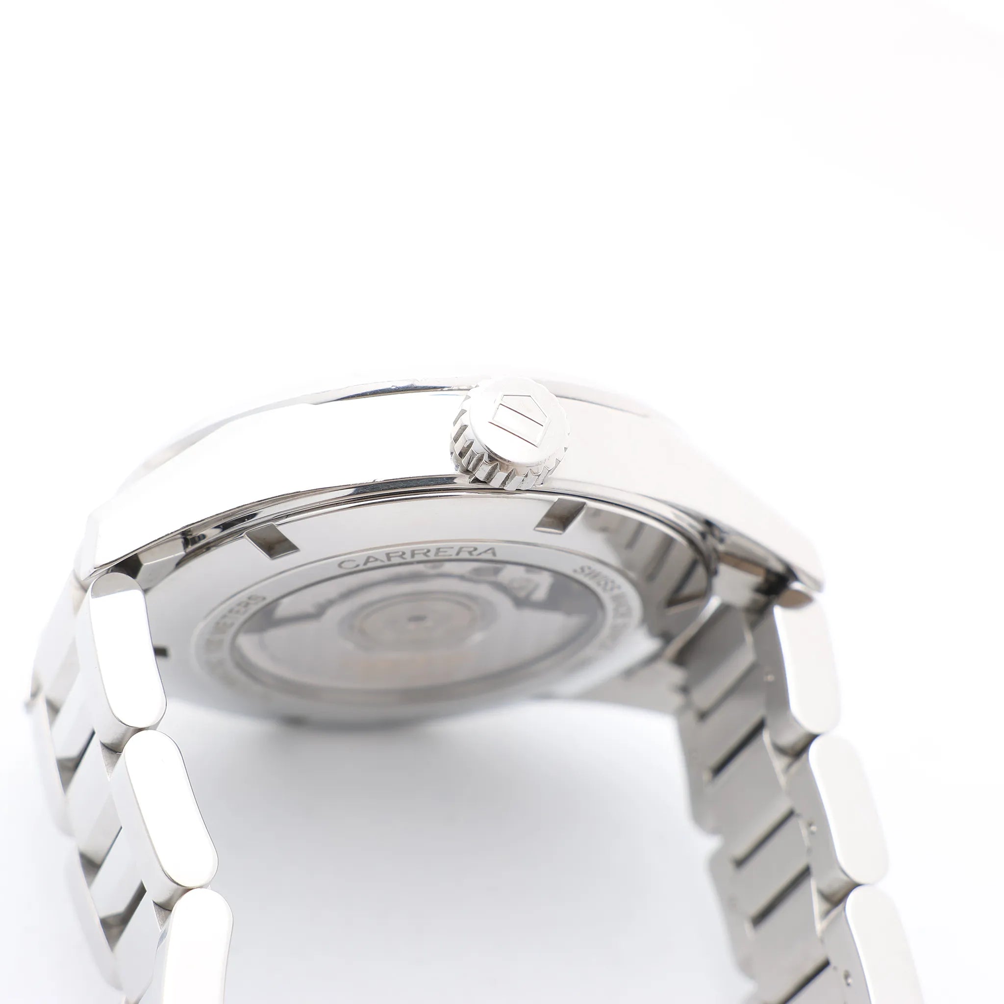 TAG Heuer Carrera Calibre 7 Twin time WAR2011.BA0723 WEC0228 SS AT Silver-Face Watch