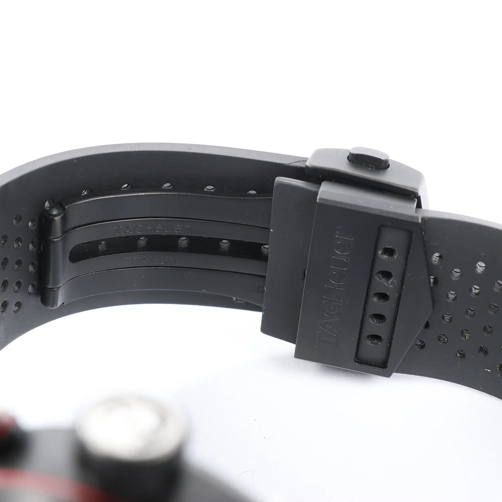 TAG Heuer Carrera Calibre Heuer 02 CBG2A91.FT6173 RTS7665 Carbon SS & Rubber AT Watch with Black Skeleton Dial