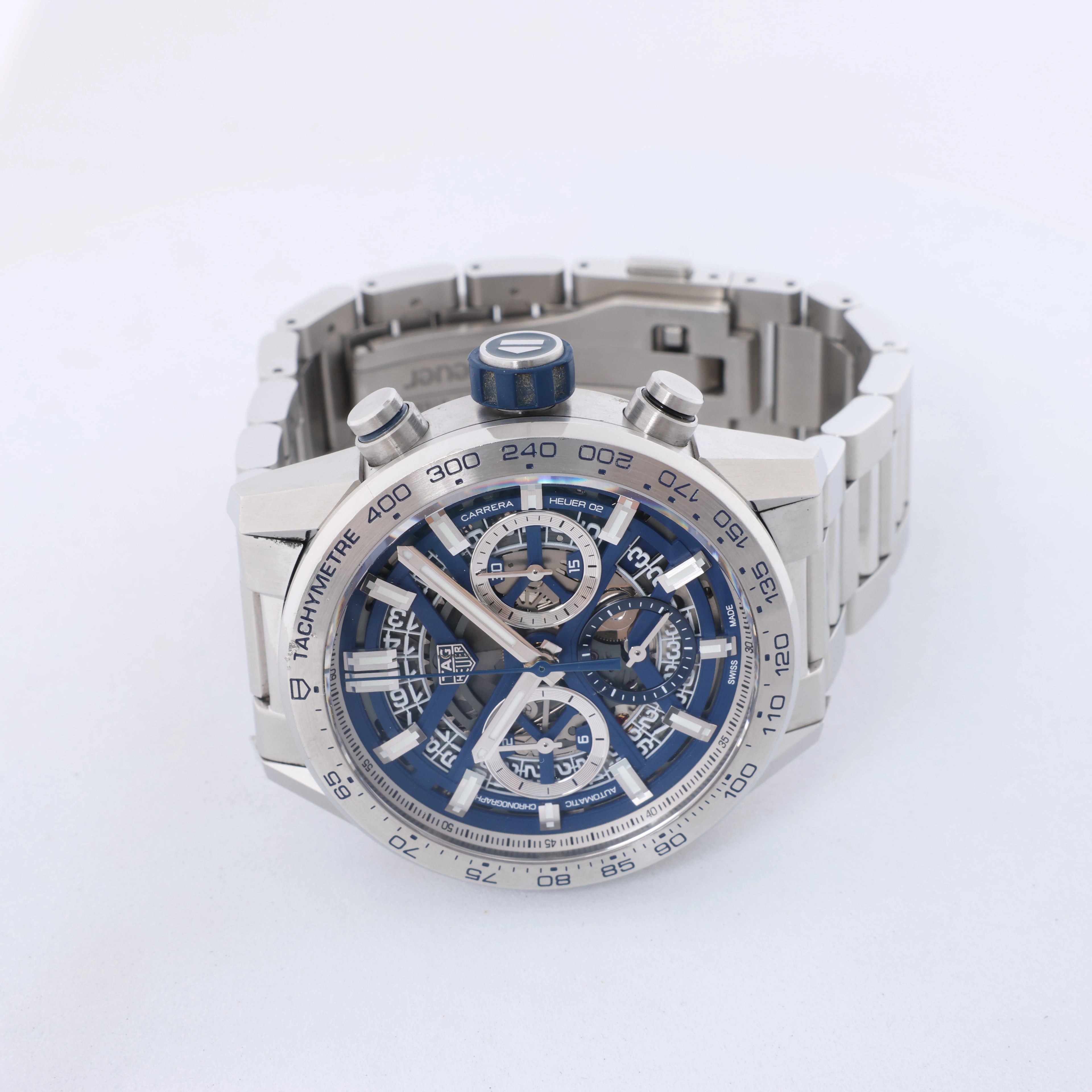 TAG Heuer Carrera Heuer 02 CBG2019 WMJ3919 SS AT Skeleton Black Dial Watch