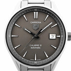 TAG Heuer Carrera WAR211C.BA0782 WEX0802 SS AT Watch with Gray Dial