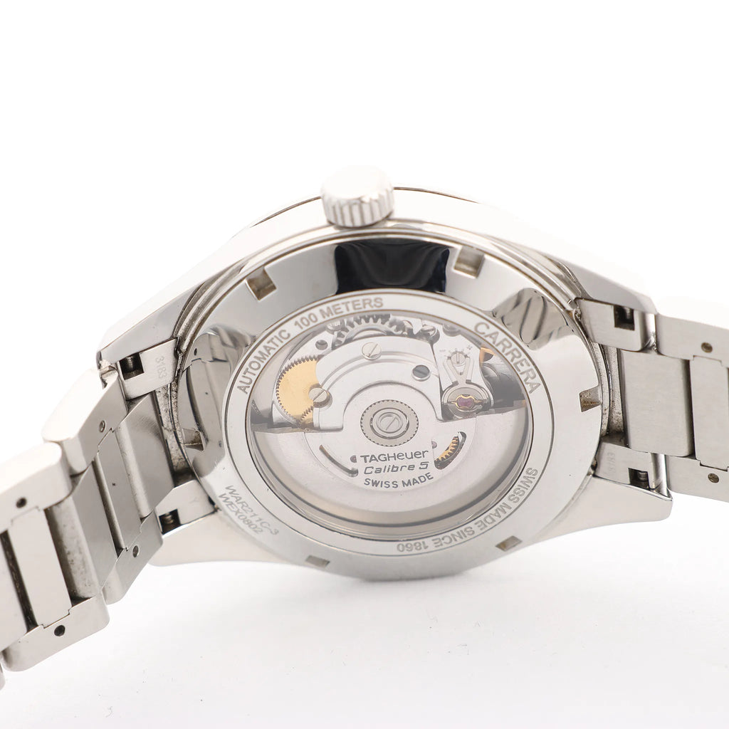 TAG Heuer Carrera WAR211C.BA0782 WEX0802 SS AT Watch with Gray Dial