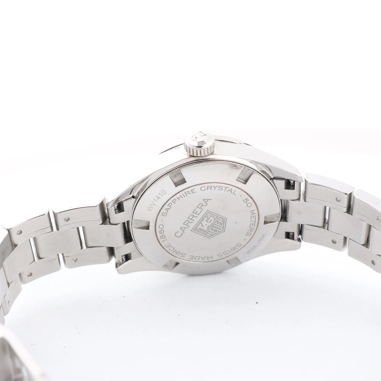 TAG Heuer Carrera WV1410 RUP0239 SS QZ Uhr mit schwarzem Zifferblatt