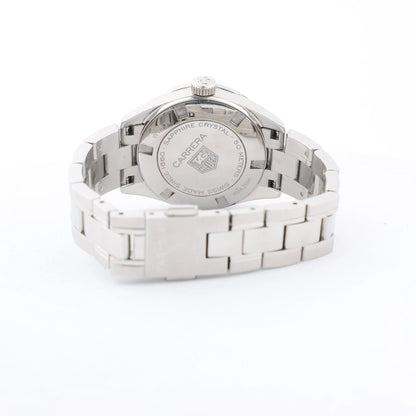 TAG Heuer Carrera WV1410 RUP0239 SS QZ Uhr mit schwarzem Zifferblatt