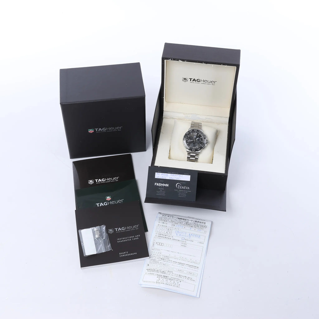 TAG Heuer Formula 1 CAU1115 EAH5110 SS QZ Watch with Gray Dial