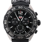 TAG Heuer Formula 1 CAZ1010 RTZ0821 SS x Rubber QZ Watch with Black Dial