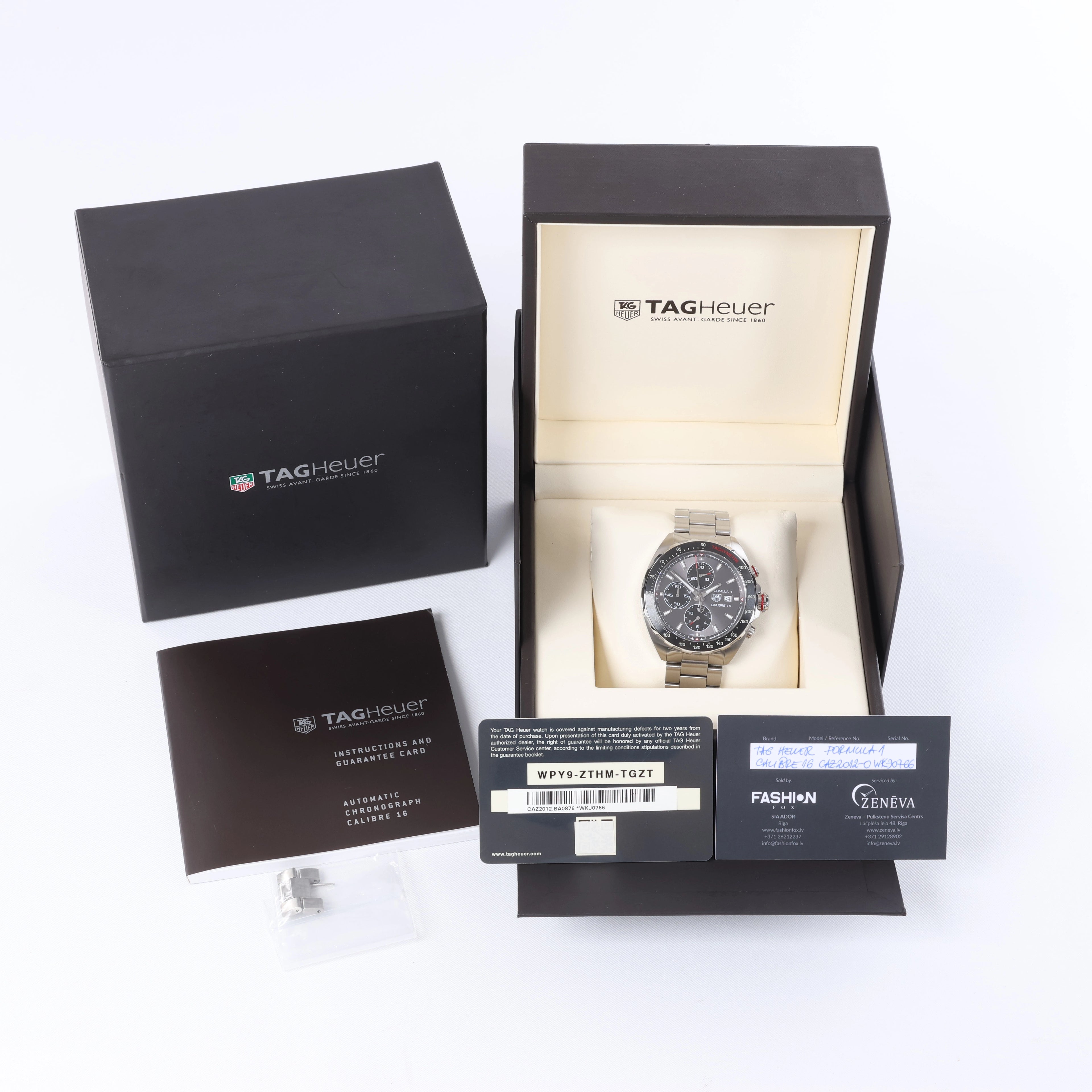 TAG Heuer Formula 1 Calibre 16 CAZ2012-0 WMF2350 Reloj automático de acero inoxidable con esfera gris