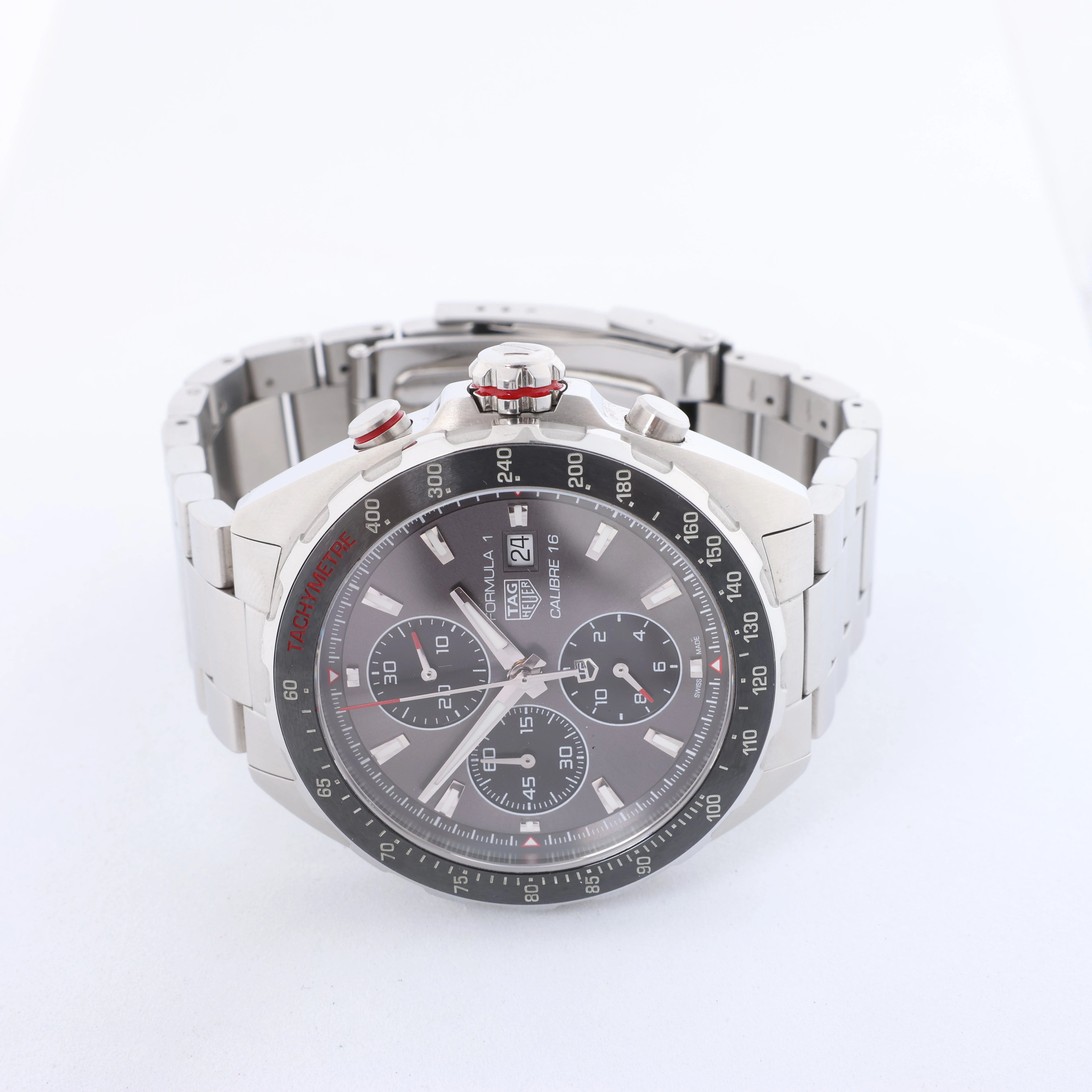 TAG Heuer Formula 1 Calibre 16 CAZ2012-0 WMF2350 Reloj automático de acero inoxidable con esfera gris
