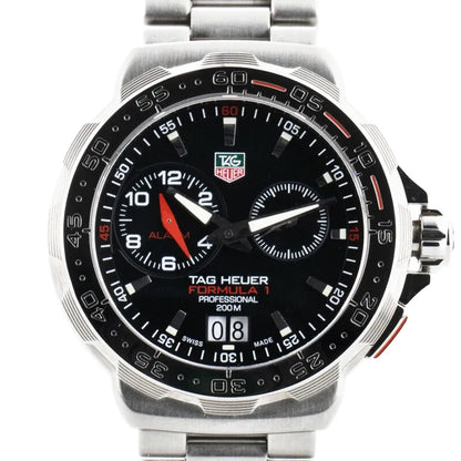 TAG Heuer Formula 1 WAH111C RPN7452 SS QZ Uhr mit schwarzem Zifferblatt