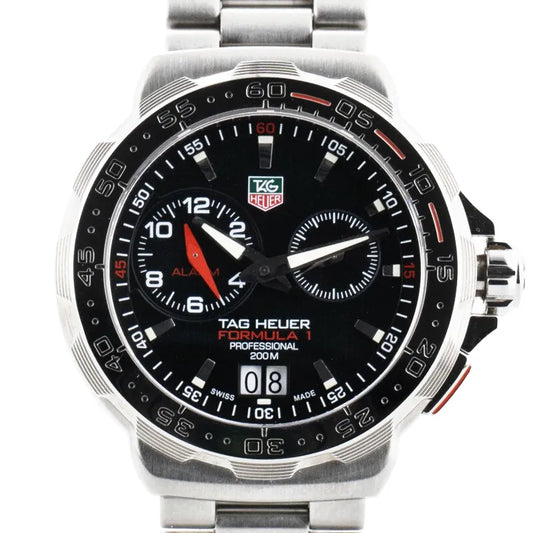 TAG Heuer Formula 1 WAH111C RPN7452 SS QZ Uhr mit schwarzem Zifferblatt