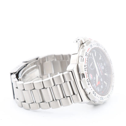 TAG Heuer Formula 1 WAH111C RPN7452 SS QZ Uhr mit schwarzem Zifferblatt