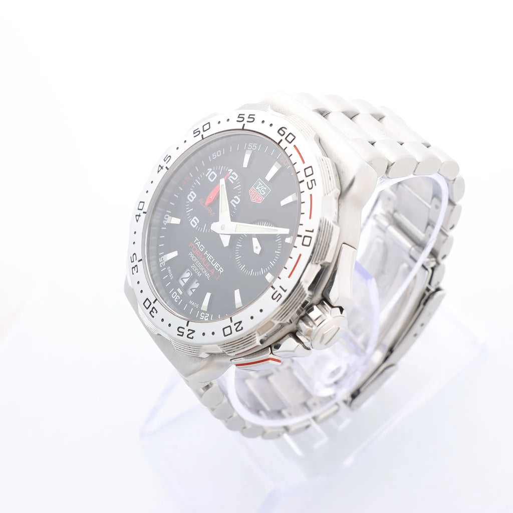 TAG Heuer Formula 1 WAH111C RPN7452 SS QZ Black Dial Watch