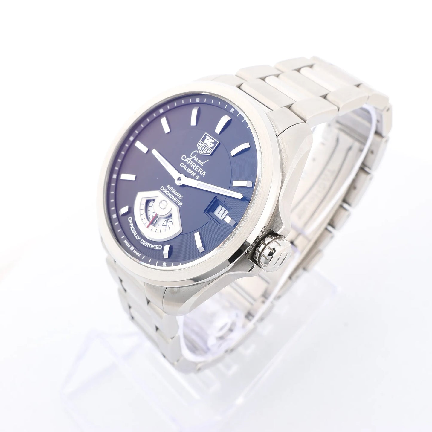 TAG Heuer Grand Carrera WAV511A.BA0900 SS AT Black Dial Watch