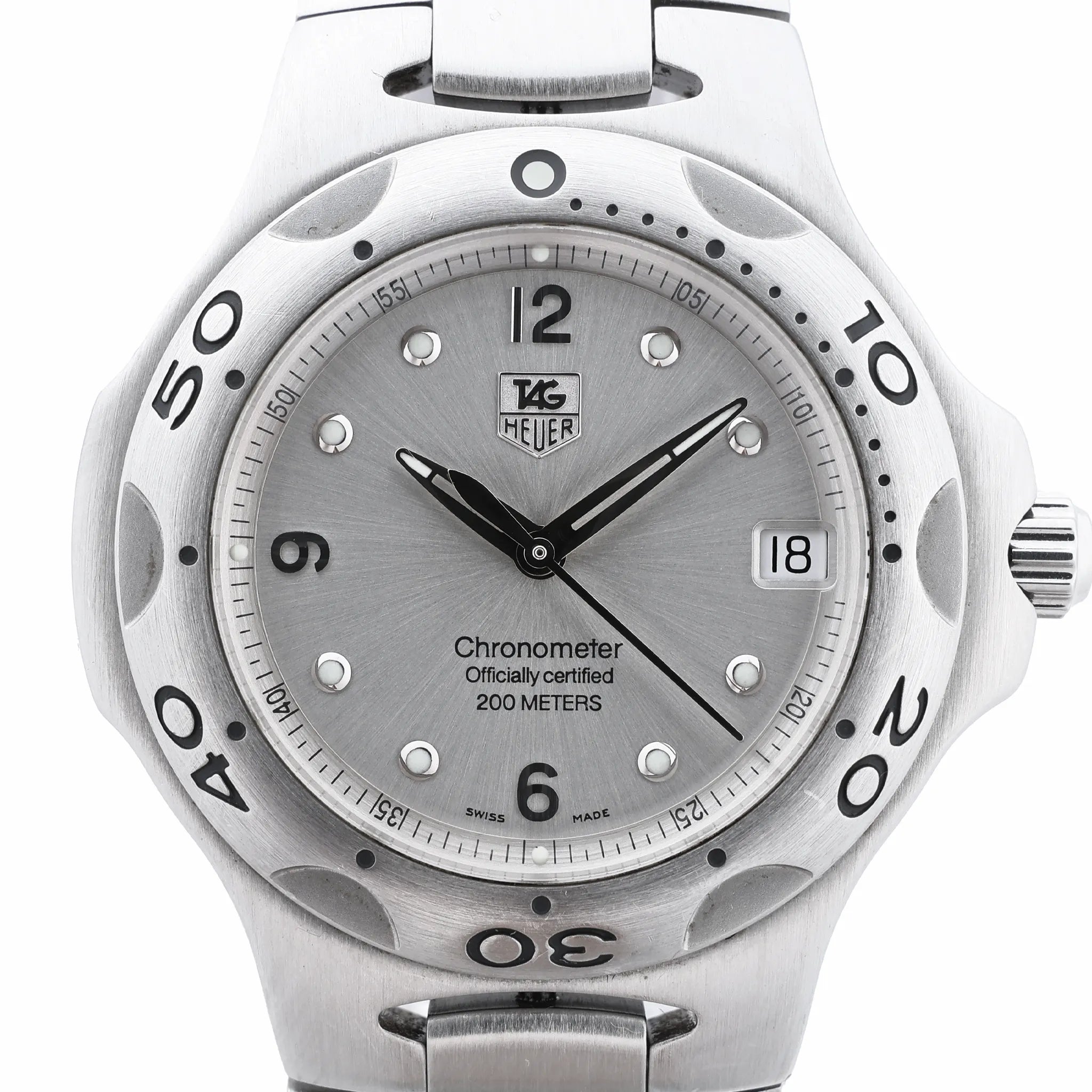 Reloj TAG Heuer Carrera Calibre 7 Twin time WAR2011.BA0723 WEC0228 SS AT con esfera plateada