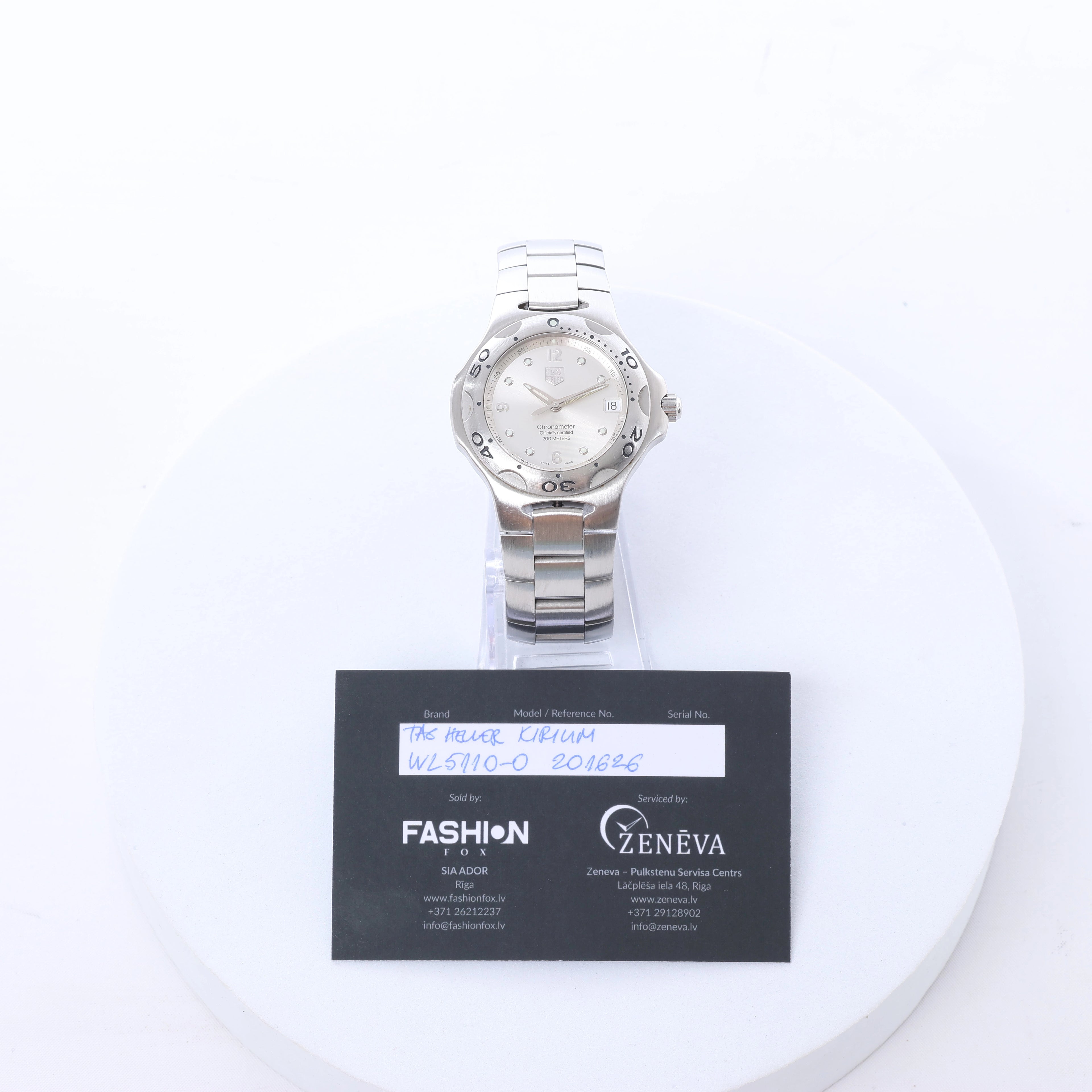 Reloj TAG Heuer Carrera Calibre 7 Twin time WAR2011.BA0723 WEC0228 SS AT con esfera plateada