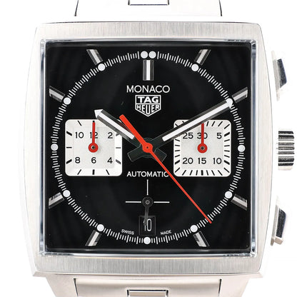 TAG Heuer Monaco Calibre Heuer 02 CBL2113.BA0644 WZS4878 SS AT Black Dial Watch