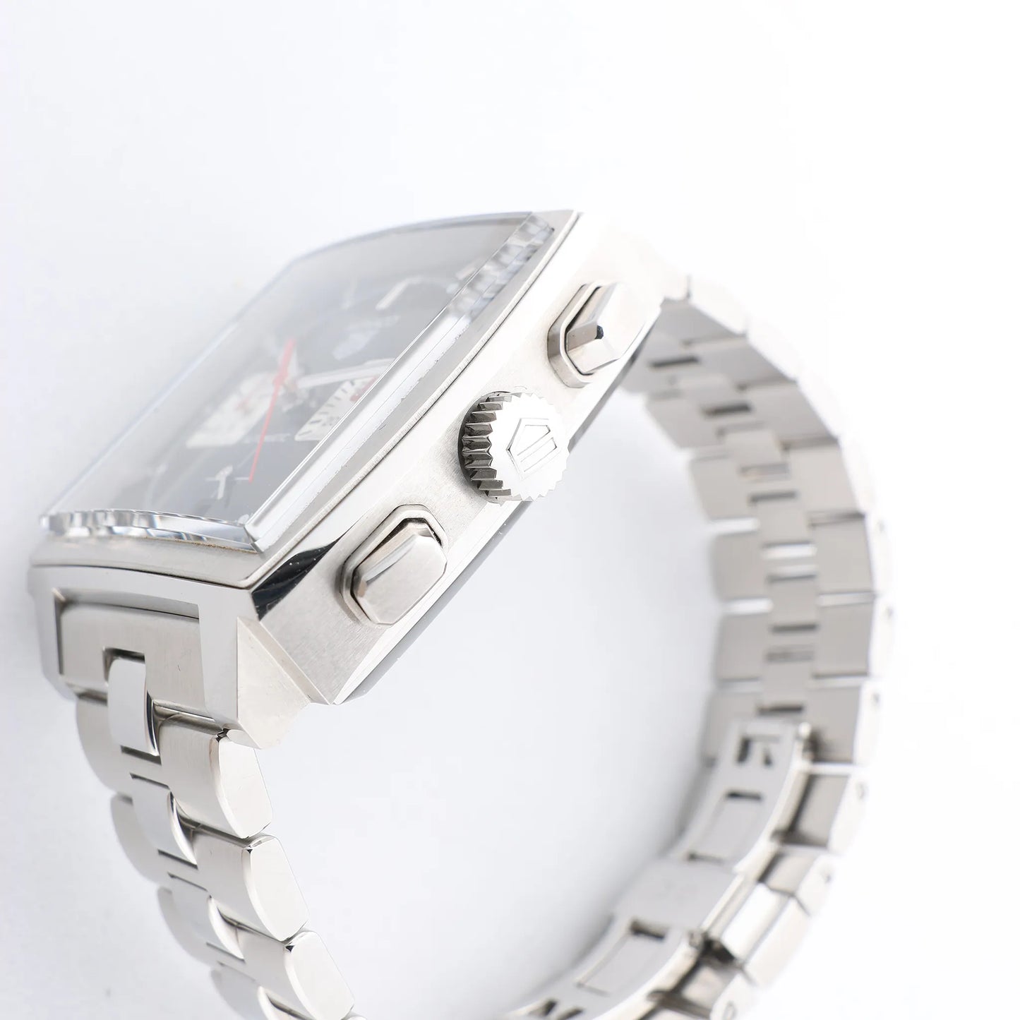 TAG Heuer Monaco Calibre Heuer 02 CBL2113.BA0644 WZS4878 SS AT Black Dial Watch