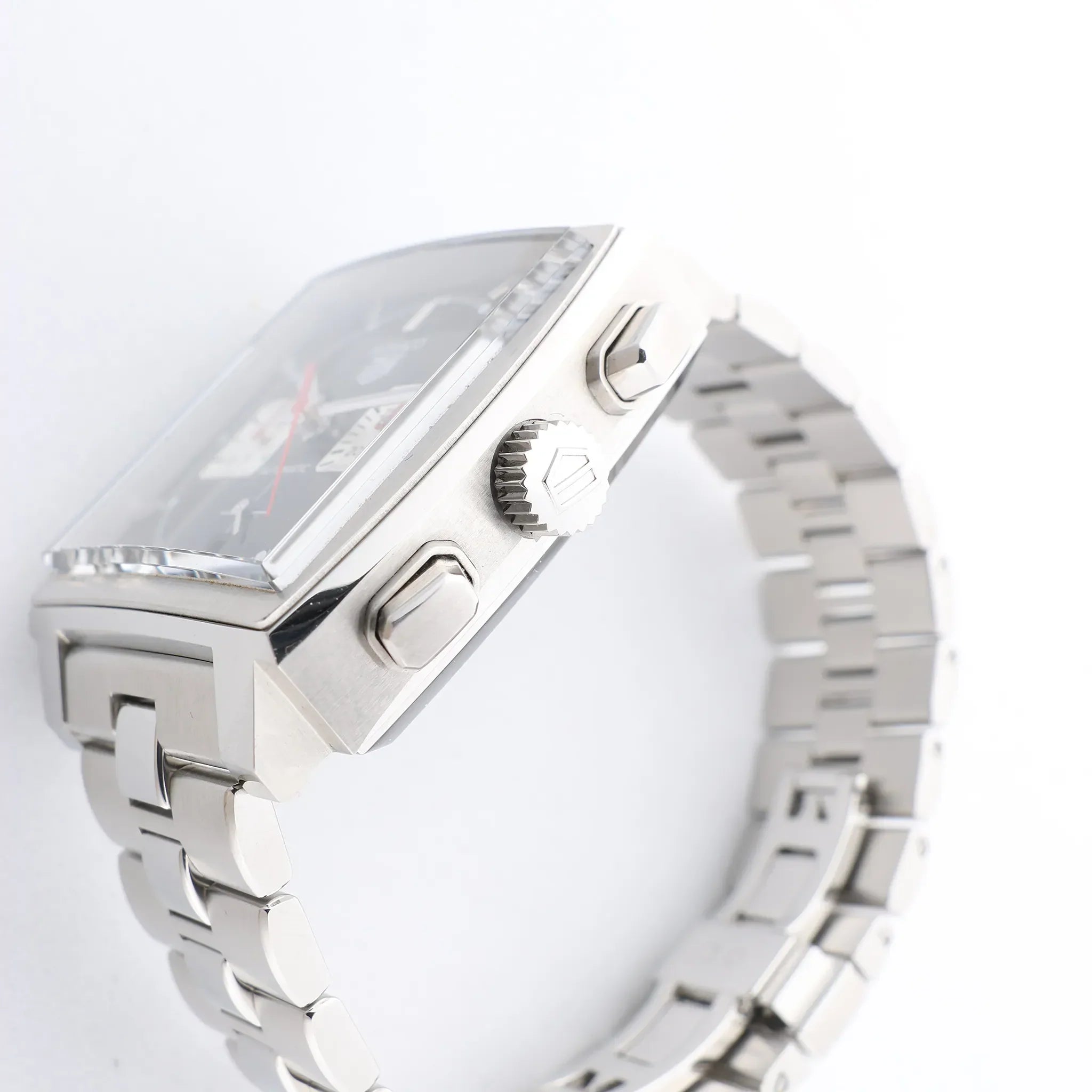TAG Heuer Monaco Calibre Heuer 02 CBL2113.BA0644 WZS4878 SS AT Black Dial Watch