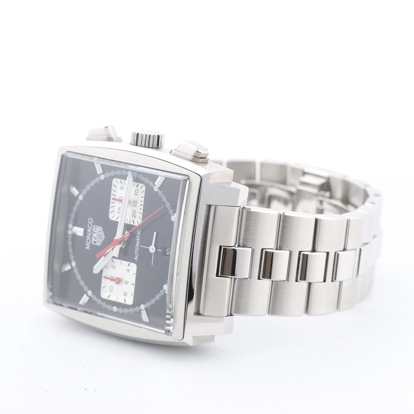 TAG Heuer Monaco Calibre Heuer 02 CBL2113.BA0644 WZS4878 SS AT Black Dial Watch