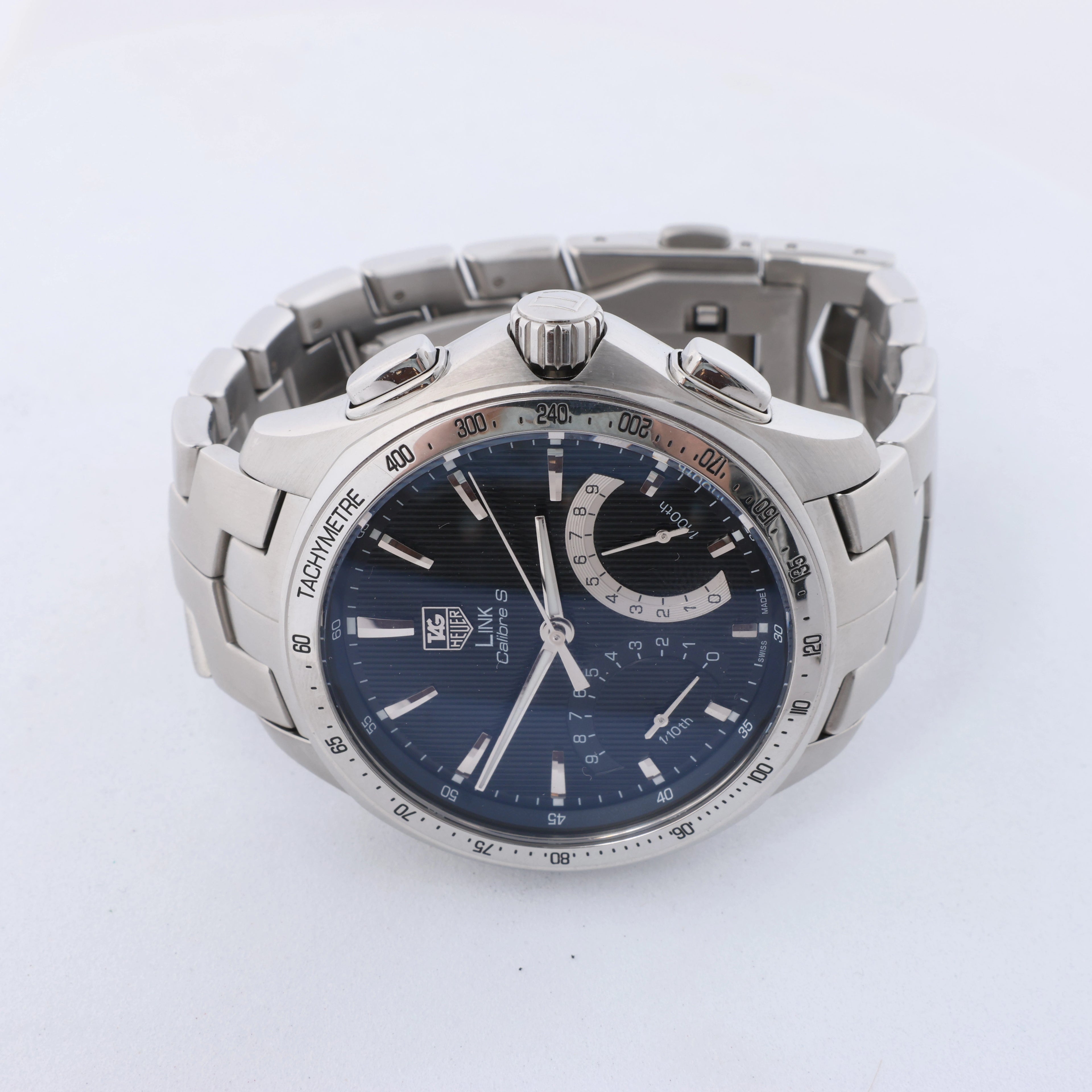 TAG Heuer link Caliber S Quartz Wristwatch, ref. CAT7010.BA0952 With Black Dial