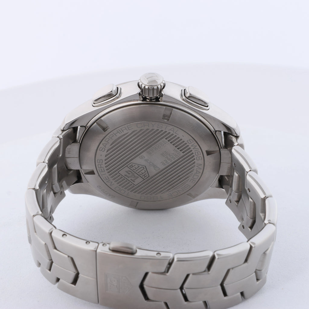 TAG Heuer link Caliber S Quartz Wristwatch, ref. CAT7010.BA0952 With Black Dial