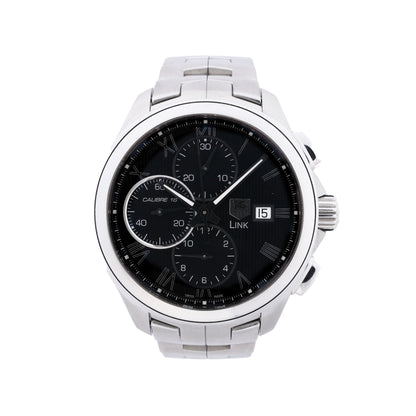 TAG Heuer Link Calibre 16 CAT2012 RAV0551 SS AT Black Dial Watch