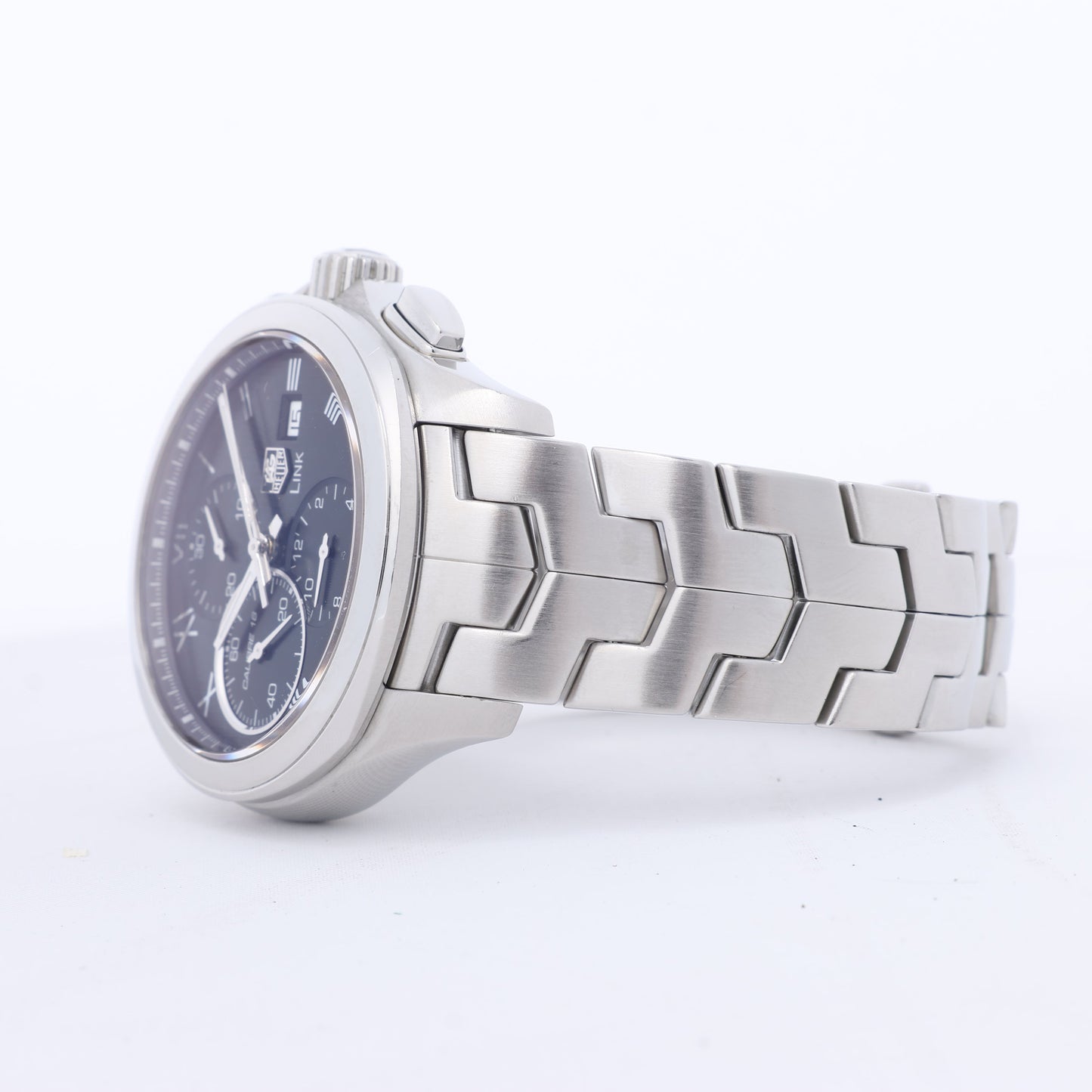 TAG Heuer Link Calibre 16 CAT2012 RAV0551 SS AT Black Dial Watch