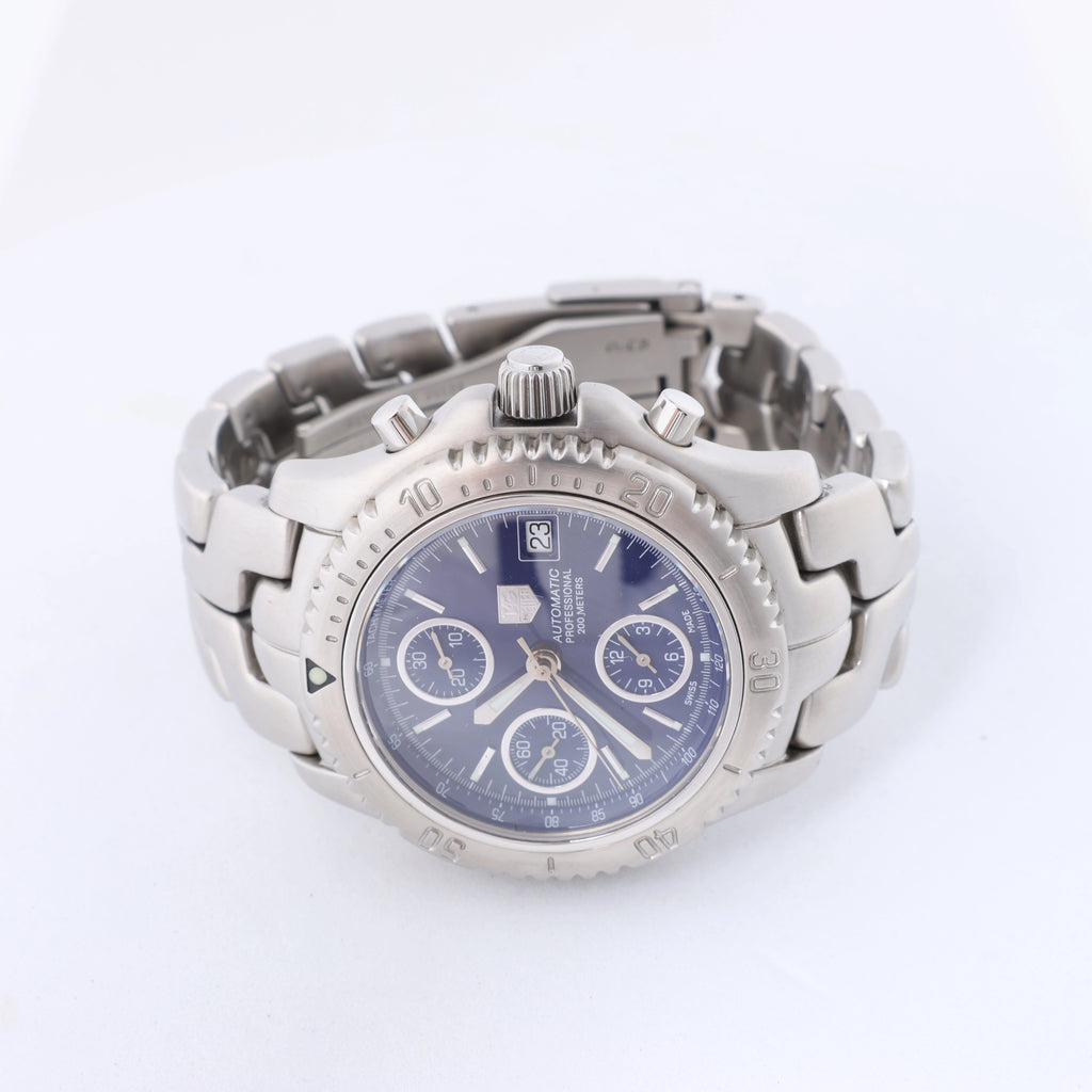 Reloj TAG Heuer Monaco Gulf Edición Especial CAW211R.FC6401 WMY9310 de acero inoxidable y cuero con esfera azul y movimiento automático