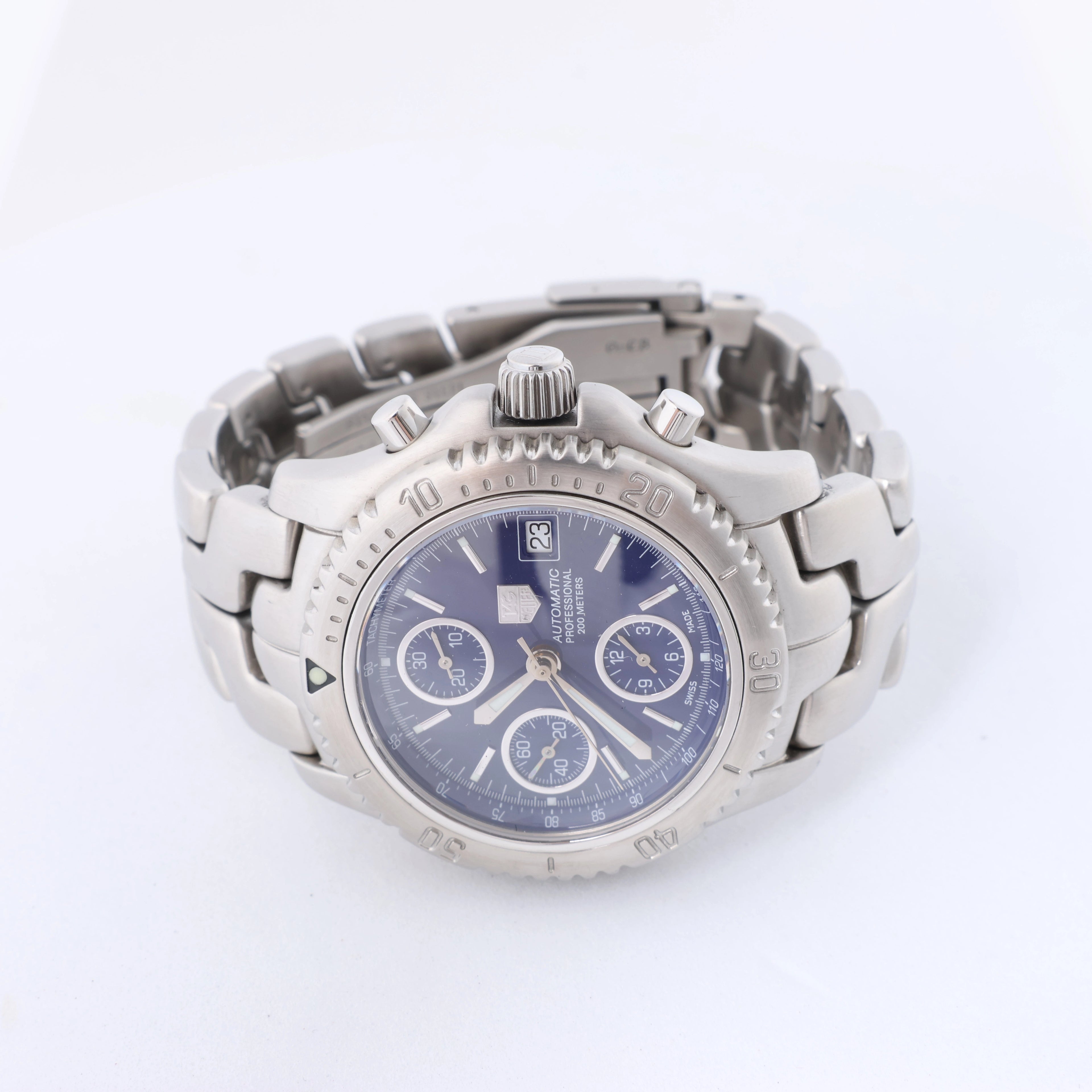 Reloj TAG Heuer Monaco Gulf Edición Especial CAW211R.FC6401 WMY9310 de acero inoxidable y cuero con esfera azul y movimiento automático