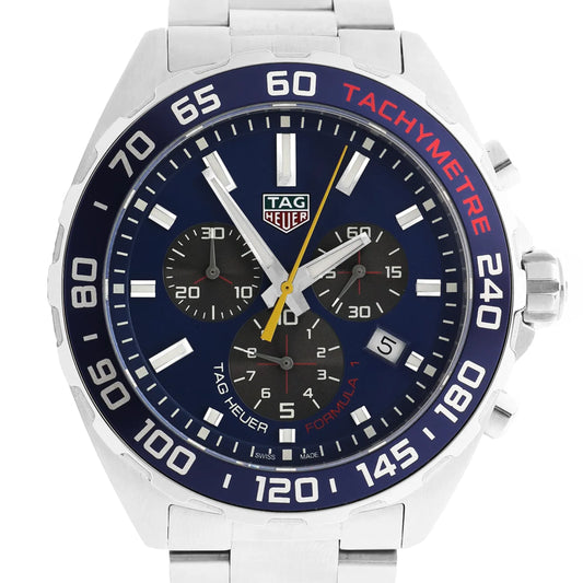 Montre chronographe TAG Heuer Formula 1 CAZ101AB.BA0842 WHP0842 x Red Bull Racing SS Quartz avec cadran bleu marine