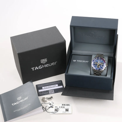 Montre chronographe TAG Heuer Formula 1 CAZ101AB.BA0842 WHP0842 x Red Bull Racing SS Quartz avec cadran bleu marine