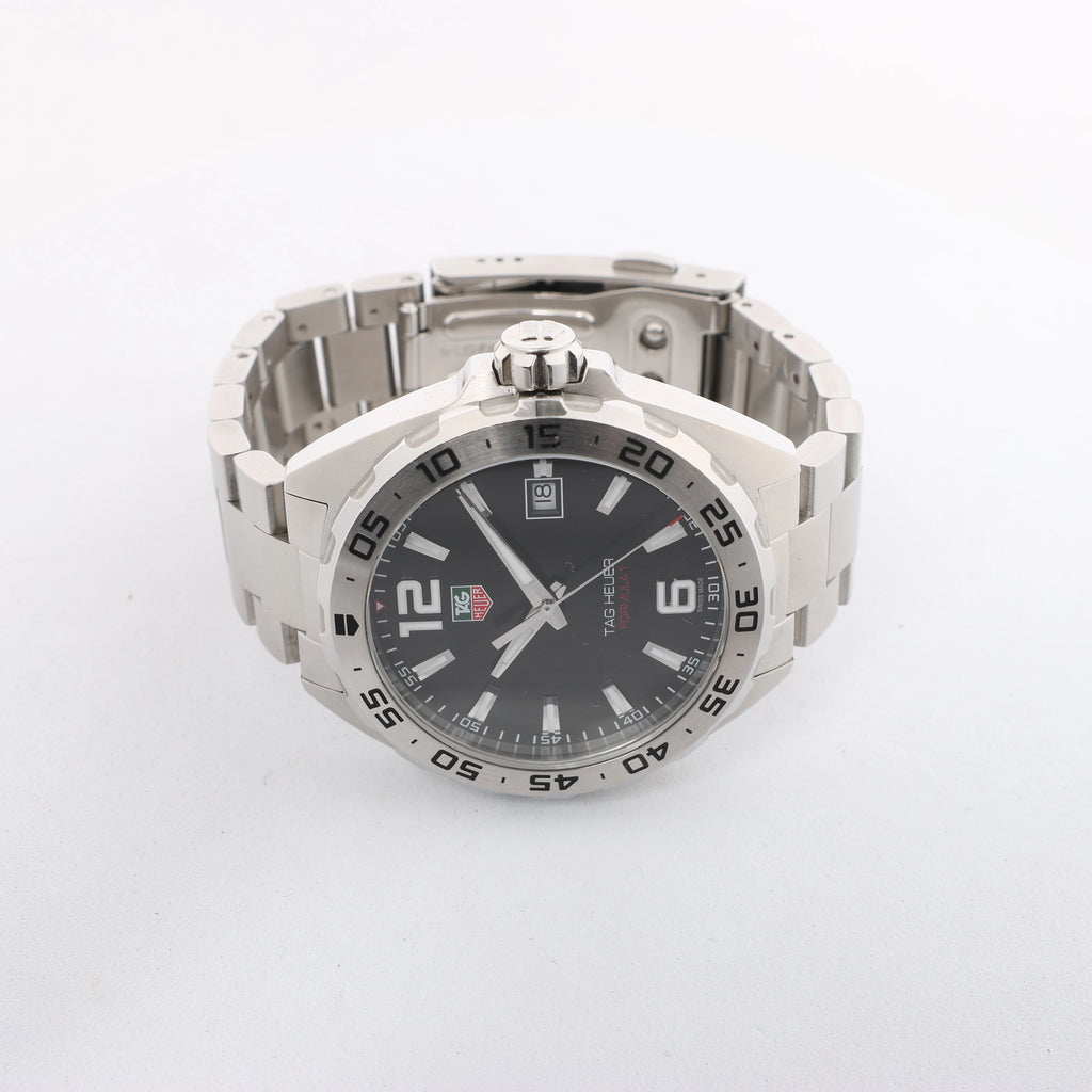 TAG Heuer Formula 1 WAZ1112 BRE3554 SS QZ Watch with Black Dial
