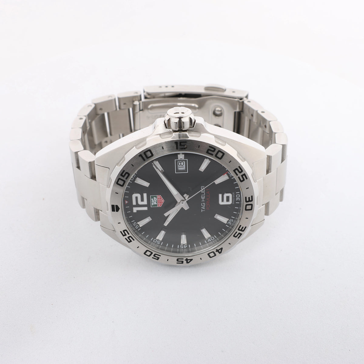 TAG Heuer Formula 1 WAZ1112 BRE3554 SS QZ Watch with Black Dial