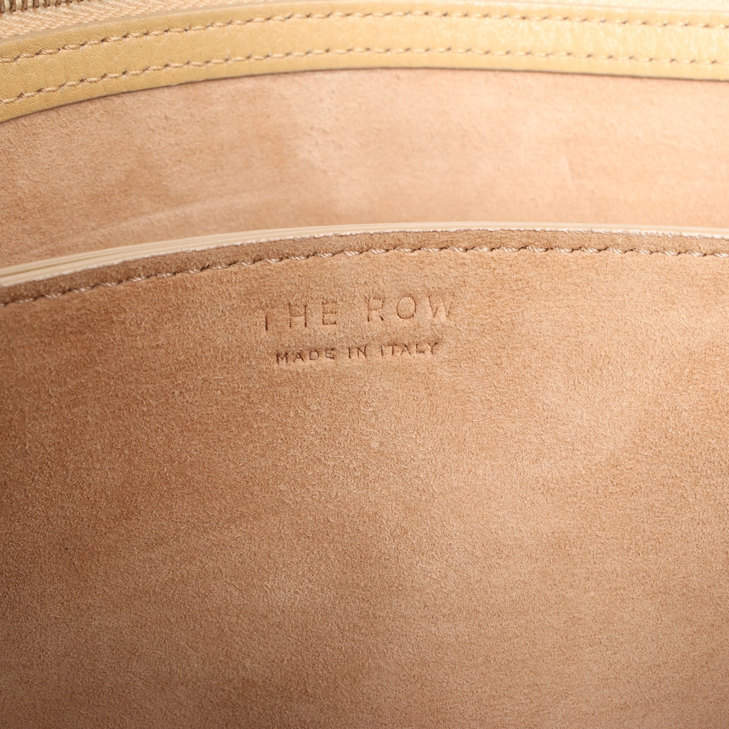 The Row Mini Twin Leather Shoulder Bag in Beige