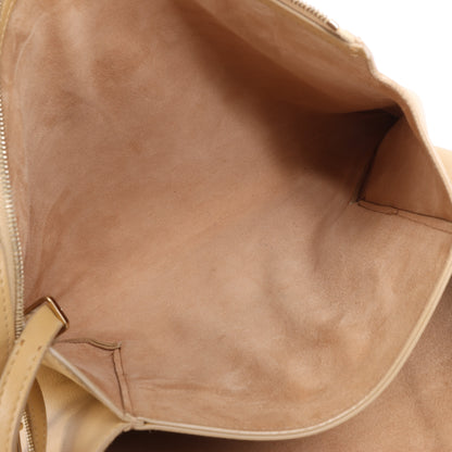 The Row Mini Twin Leather Shoulder Bag in Beige