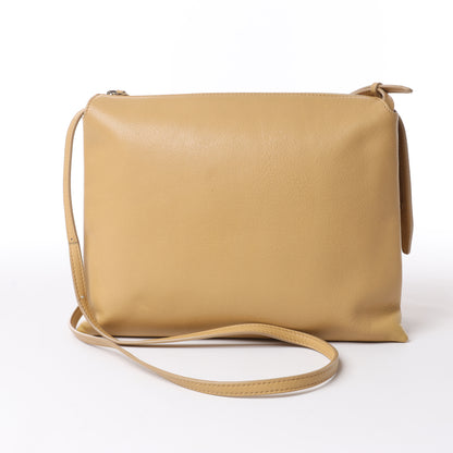 The Row Mini Twin Leather Shoulder Bag in Beige
