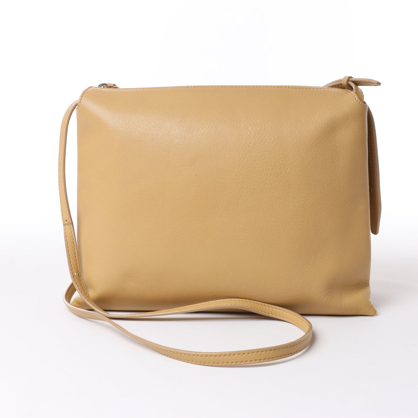 The Row Mini Twin Leather Shoulder Bag in Beige