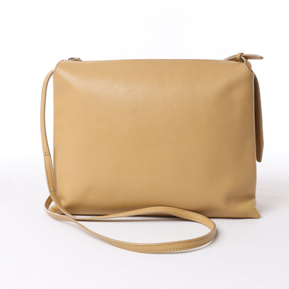The Row Mini Twin Leather Shoulder Bag in Beige