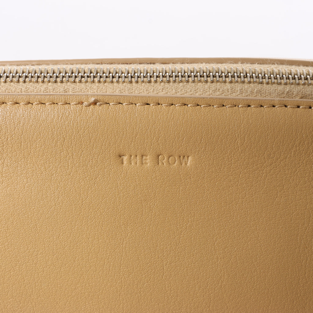 The Row Mini Twin Leather Shoulder Bag in Beige