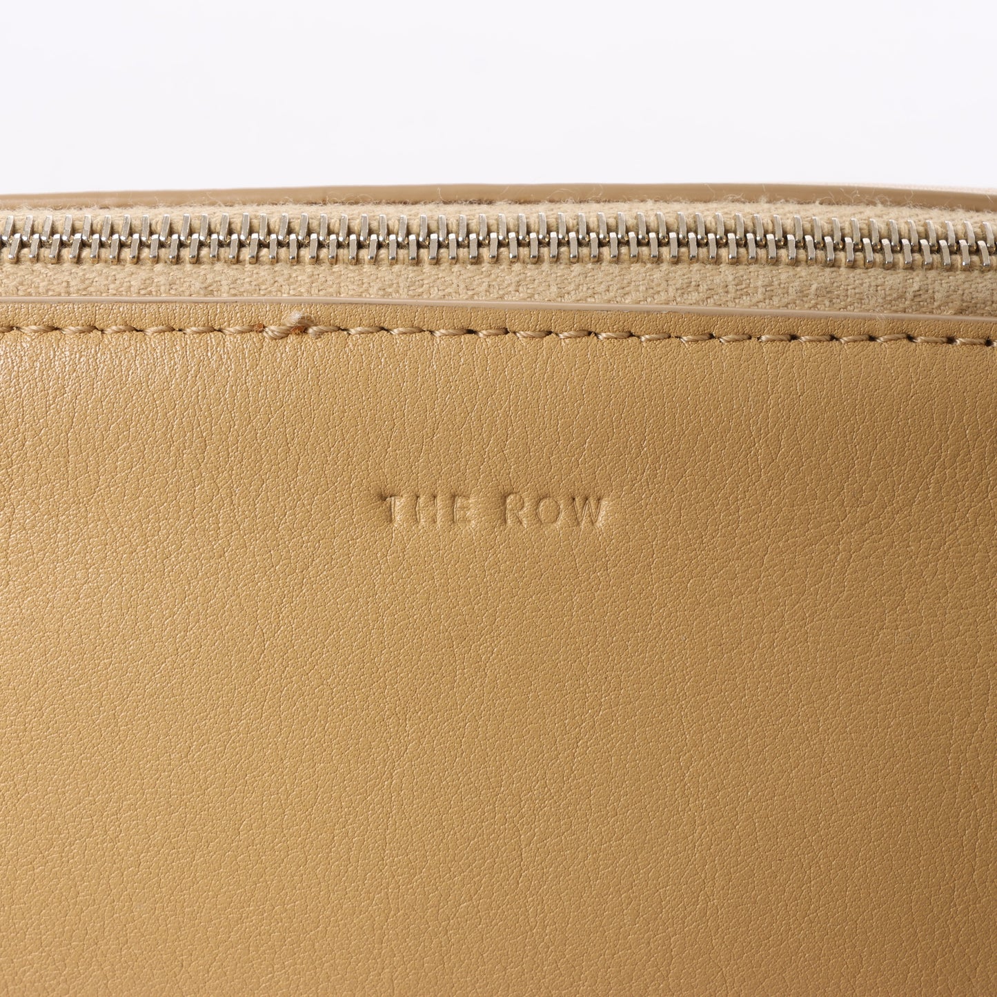 The Row Mini Twin Leather Shoulder Bag in Beige