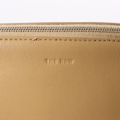 The Row Mini Twin Leather Shoulder Bag in Beige