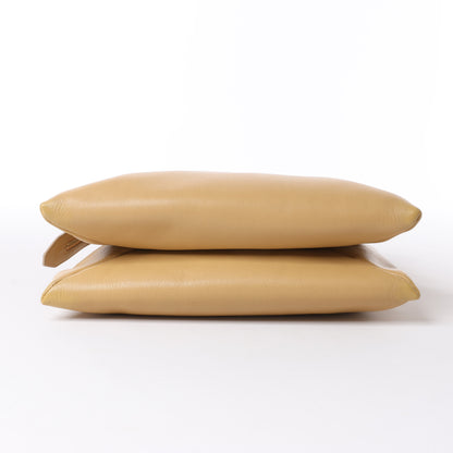 The Row Mini Twin Leather Shoulder Bag in Beige