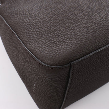 Sac à main en cuir marron The Row East/West