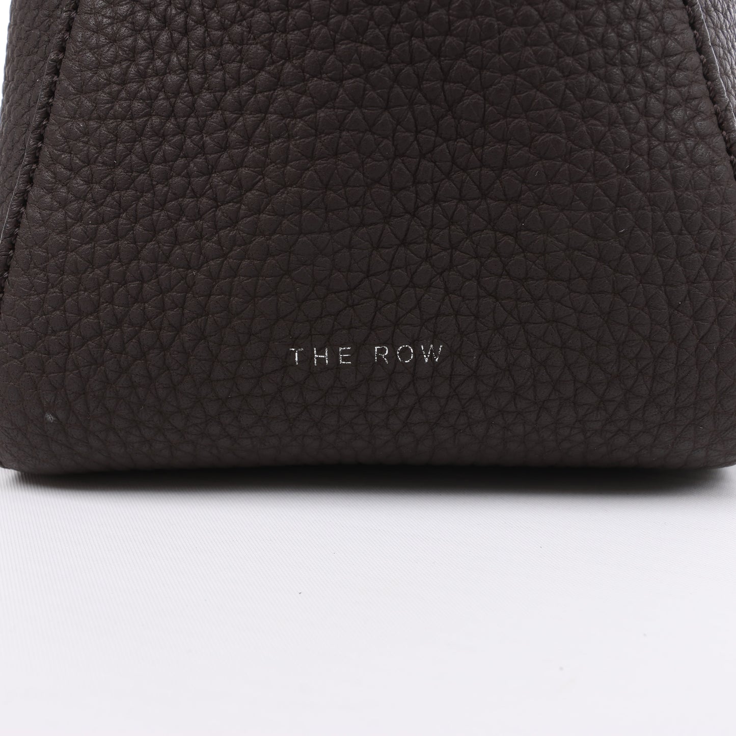 Sac à main en cuir marron The Row East/West