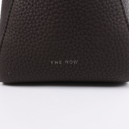 Sac à main en cuir marron The Row East/West