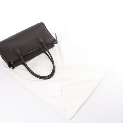 Sac à main en cuir marron The Row East/West