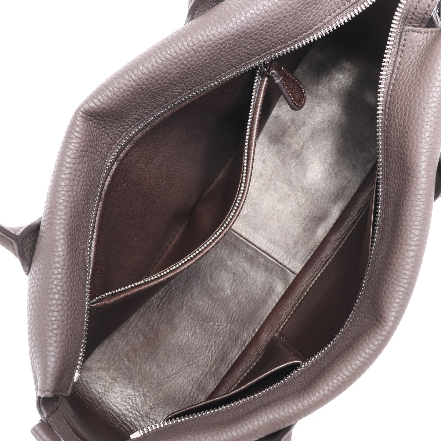 Sac à main en cuir marron The Row East/West